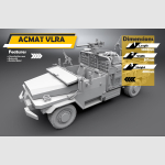 1/6 scale French ACMAT VLRA TDN Tactical Vehicle - Image 1
