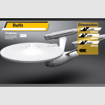 Star Trek Refit Enterprise Studio scale model (with lighting kit) - custom made - Image 1