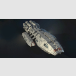 Battlestar Pegasus Studio scale model with lighting kit - Image 8
