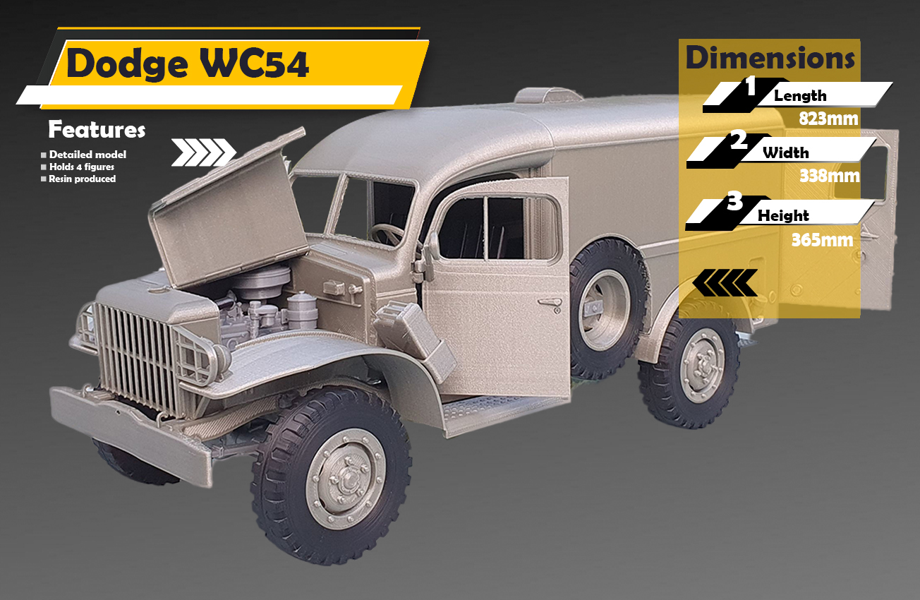 1 6 Scale Dodge WC 54 Ambulance Solo 3D Studio 1-6-scale-dodge-wc-54-ambulance-solo-3d-studio