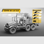 1/6 scale British WWII Morris Commercial CDSW 30 cwt 6x4 Artillery tractor - Image 1