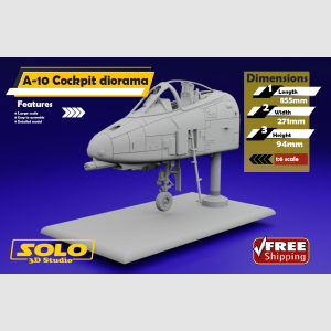 1/6 scale A10 cockpit diorama- custom made model