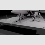 1/32 scale Aircraft Carrier deck diorama-custom made - Image 7