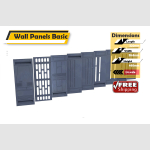 1/6 scale Star wars A New Hope Death Star Wall diorama set of 9 - Image 1