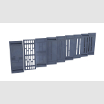 1/6 scale Star wars A New Hope Death Star Wall diorama set of 9 - Image 3