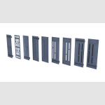 1/6 scale Star wars A New Hope Death Star Wall diorama set of 9 - Image 8