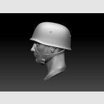 1/6 scale German WWII Head sculpt #3 custom made model - Image 3