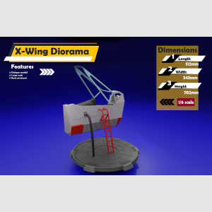 1/6 scale Star Wars X-wing Diorama custom made model