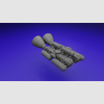 1/24 scale Space 1999 Eagle Spine Booster custom model - Image 4