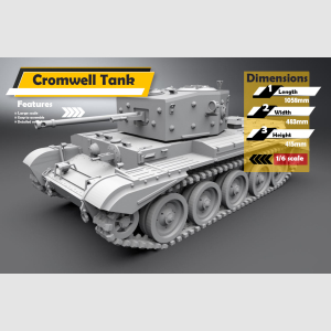 1.6 scale British WWII Cromwell tank  custom made model