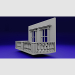 1/6 scale Balcony diorama - custom made - Image 5