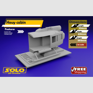 1/6 scale Bell UH-1 Vietnam Huey cargo cabin diorama custom scaled model