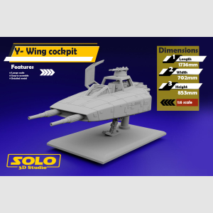 1/6 scale Star Wars Y Wing fighter cockpit Diorama