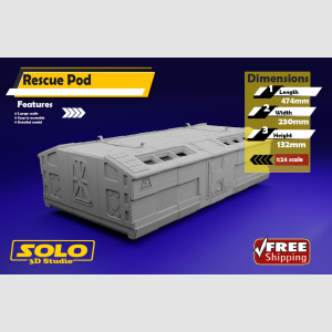1/24 scale Space 1999 Eagle Rescue pod-custom made