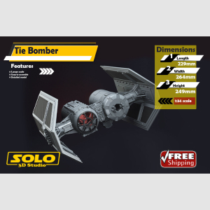 1/34 scale Tie Bomber custom made model