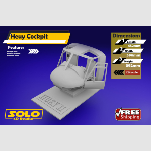 1/6 scale Bell UH-1 Vietnam Heuy cockpit  custom made model