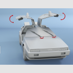 1/6 custom made scale Back to the Future  DeLorean DMC-12 Time machine - Image 11