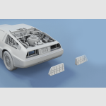 1/6 custom made scale Back to the Future  DeLorean DMC-12 Time machine - Image 13